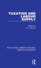 Image for Taxation and Labour Supply