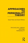 Image for Approaches to Personality Theory