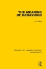 Image for The meaning of behaviour