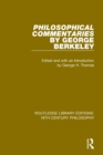 Image for Philosophical Commentaries by George Berkeley