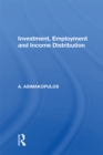 Image for Investment, Employment And Income Distribution