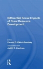 Image for Differential social impacts of rural resource development