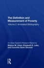 Image for The definition and measurement of povertyVolume 2,: Annotated bibliography