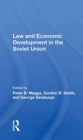 Image for Law And Economic Development In The Soviet Union