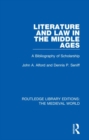 Image for Literature and Law in the Middle Ages