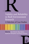 Image for Validity and Reliability in Built Environment Research