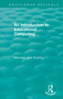Image for An Introduction to Educational Computing