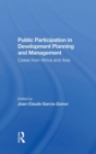 Image for Public Participation In Development Planning And Management