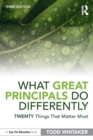 Image for What Great Principals Do Differently : Twenty Things That Matter Most