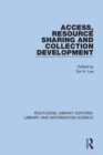 Image for Access, Resource Sharing and Collection Development
