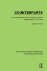 Image for Counterparts  : the dynamics of Franco-German literary relationships 1770-1895