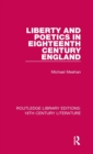 Image for Liberty and Poetics in Eighteenth Century England