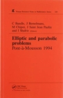 Image for Elliptic and parabolic problems  : Pont-A-Mousson 1994