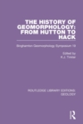 Image for The history of geomorphology  : from Hutton to Hack
