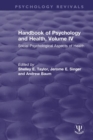 Image for Handbook of Psychology and Health, Volume IV