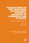 Image for Transactions of the Chartered Accountants Students&#39; Societies of Edinburgh and Glasgow