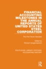 Image for Financial Accounting Milestones in the Annual Reports of United States Steel Corporation