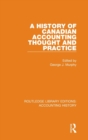 Image for A History of Canadian Accounting Thought and Practice