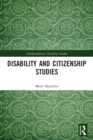 Image for Disability and Citizenship Studies