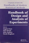 Image for Handbook of Design and Analysis of Experiments