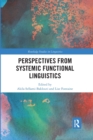 Image for Perspectives from Systemic Functional Linguistics