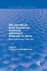 Image for IMF and World Bank sponsored structural adjustment programs in Africa  : Ghana&#39;s experience, 1983-1999