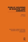 Image for Public Housing in Europe and America