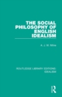 Image for The Social Philosophy of English Idealism