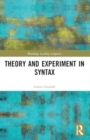 Image for Theory and Experiment in Syntax