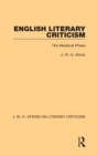 Image for English Literary Criticism