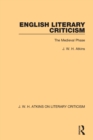 Image for English Literary Criticism