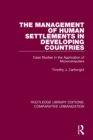 Image for The Management of Human Settlements in Developing Countries