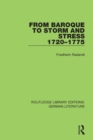 Image for From Baroque to Storm and Stress 1720-1775
