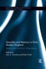 Image for Sexuality and Memory in Early Modern England