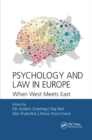 Image for Psychology and Law in Europe