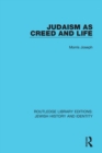 Image for Judaism as Creed and Life