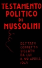 Image for Testamento politico di Mussolini