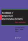 Image for Handbook of employment discrimination research: rights and realities