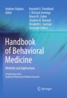 Image for Handbook of behavioral medicine: methods and applications