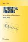 Image for Differential equations  : an introduction with mathematica