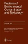 Image for Reviews Of Environmental Contamination And Toxicology. : 180