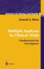 Image for Multiple analyses in clinical trials: fundamentals for investigators
