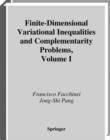 Image for Finite-dimensional Variational Inequalities And Complementarity Problems.