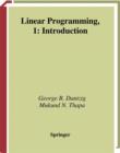 Image for Linear Programming: 1: Introduction