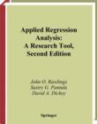 Image for Applied Regression Analysis: A Research Tool
