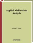 Image for Applied multivariate analysis