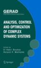 Image for Analysis, Control and Optimization of Complex Dynamic Systems