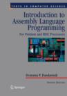 Image for Introduction to assembly language programming for Pentium and RISC processors