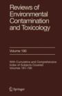 Image for Reviews of environmental contamination and toxicologyVol. 190