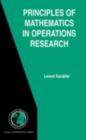 Image for Principles of mathematics in operations research